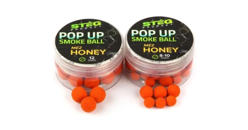 Stég Plovoucí Boilie Pop Up Smoke Ball 10 g 8-10 mm - Honey Hit Sezóny