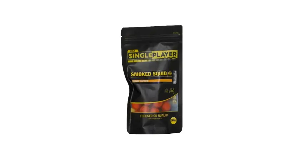 Singleplayer Vyvážené Boilies Wafters Smoked Squid 200 g 20 mm Expresní Doručení