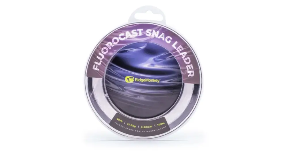 Nejlepší Volba RidgeMonkey Vlasec Fluorocast Snag Leader 100 m Clear - 0,50 mm 30 lb