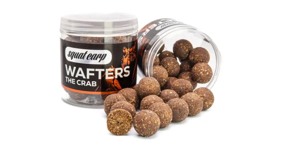 Originální Squat Carp Vyvážené Boilies Wafters The Crab - 250 g 30 mm