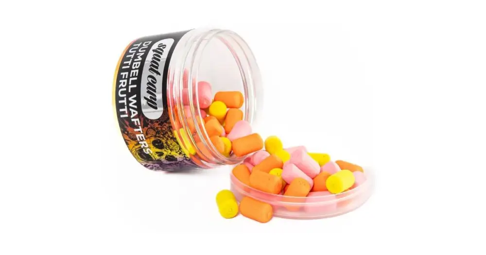 Squat Carp Vyvážené Boilies Wafters Dumbells Tutti Frutti 55 g 10x16 mm Rychlé Dodání