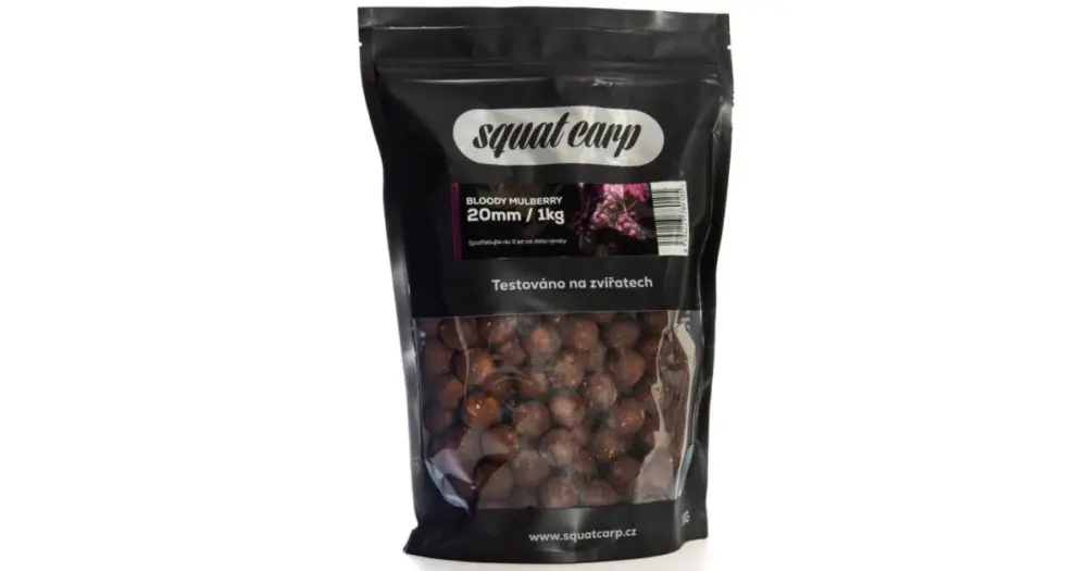 Squat Carp Boilies Bloody Mulberry - 1 kg 24 mm Nízká Cena