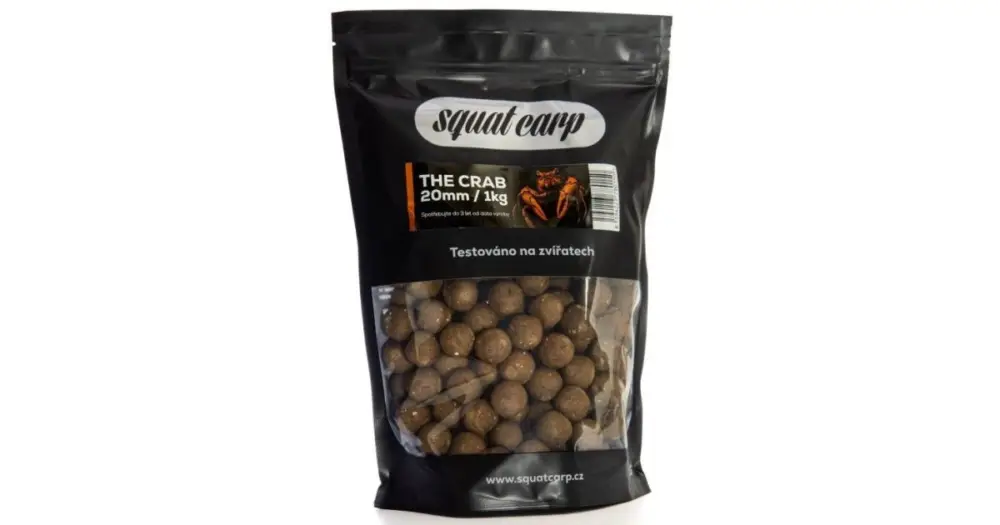 Finální Výprodej Squat Carp Boilies The Crab - 5 kg 20 mm