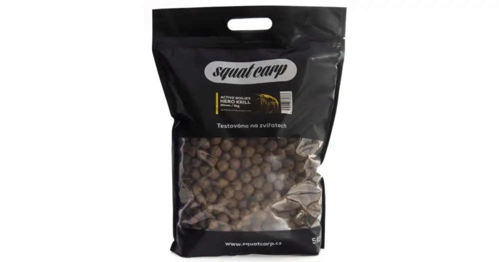 Squat Carp Active Boilies Hero Krill - 5 kg 20 mm Expresní Doručení