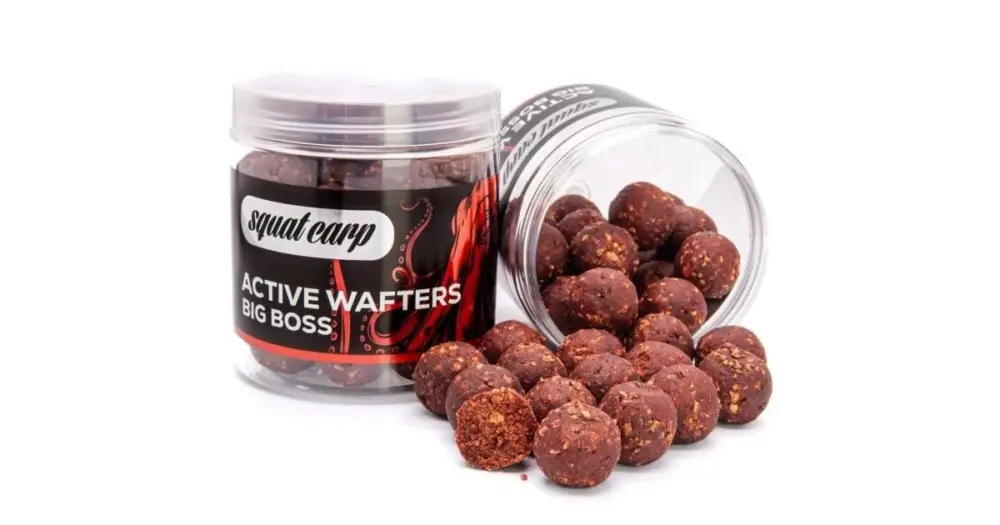 Squat Carp Vyvážené Boilies Active Wafters Big Boss - 150 g 20 mm Hit Sezóny