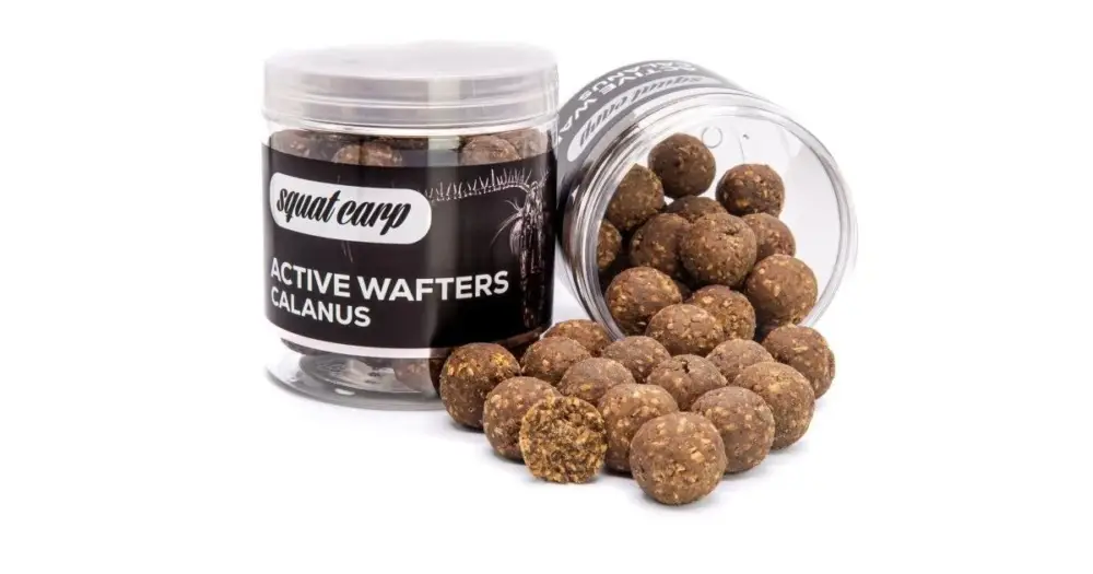 Squat Carp Vyvážené Boilies Active Wafters Calanus - 150 g 24 mm Výhodná Nabídka