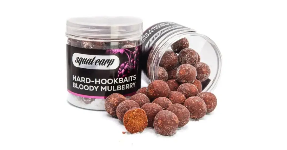 Squat Carp Tvrzené Boilies Hard Hookbaits Bloody Mulberry 170 g - 24 mm Nejlepší Volba