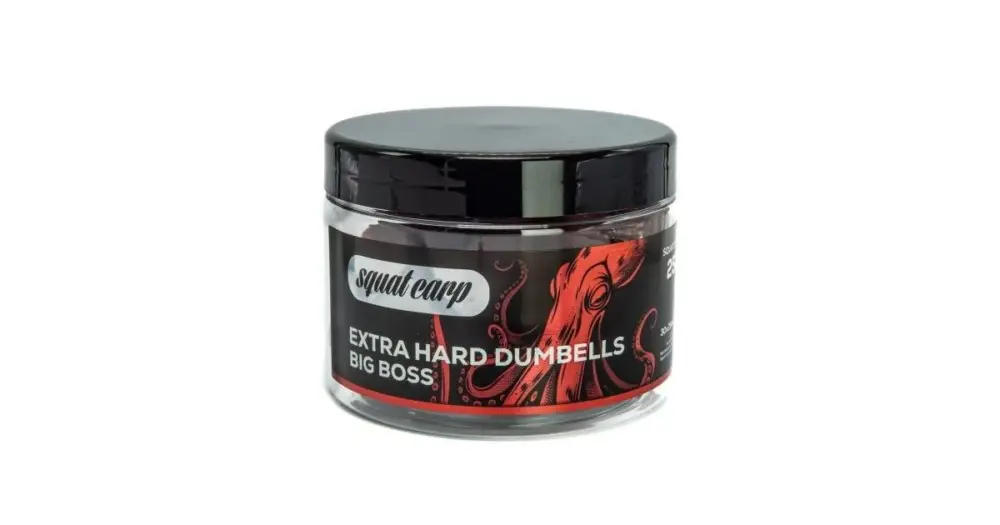 Top Prodej Squat Carp Tvrzené Boilies Extra Hard Dumbells Big Boss 250 g 30x25 mm