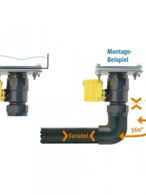 Elektrický kulový ventil LILIE GrauGELB pro připojení k nádrži Poslední Šance