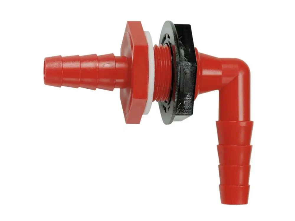 Průchodka nádrže úhlová 90° pro hadice 10-12 mm Oblíbený