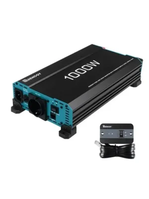 Renogy 1000W 12V měnič napětí čistá sinusoida | integrovaný automatický stykač 220V/12V Aktuální