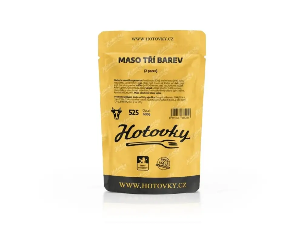 Maso tří barev HOTOVKY - 2 porce Časově Omezené