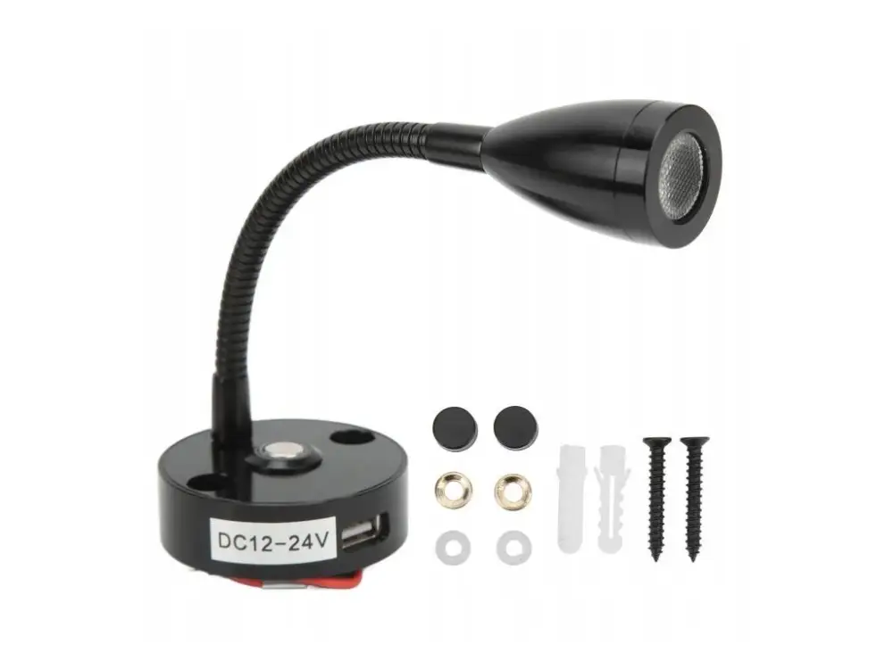 Vysoce Kvalitní Stmívatelná LED čtecí lampa 12–24V