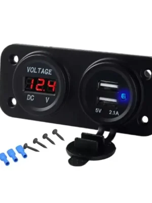 Oblíbený USB zásuvka, voltmetr