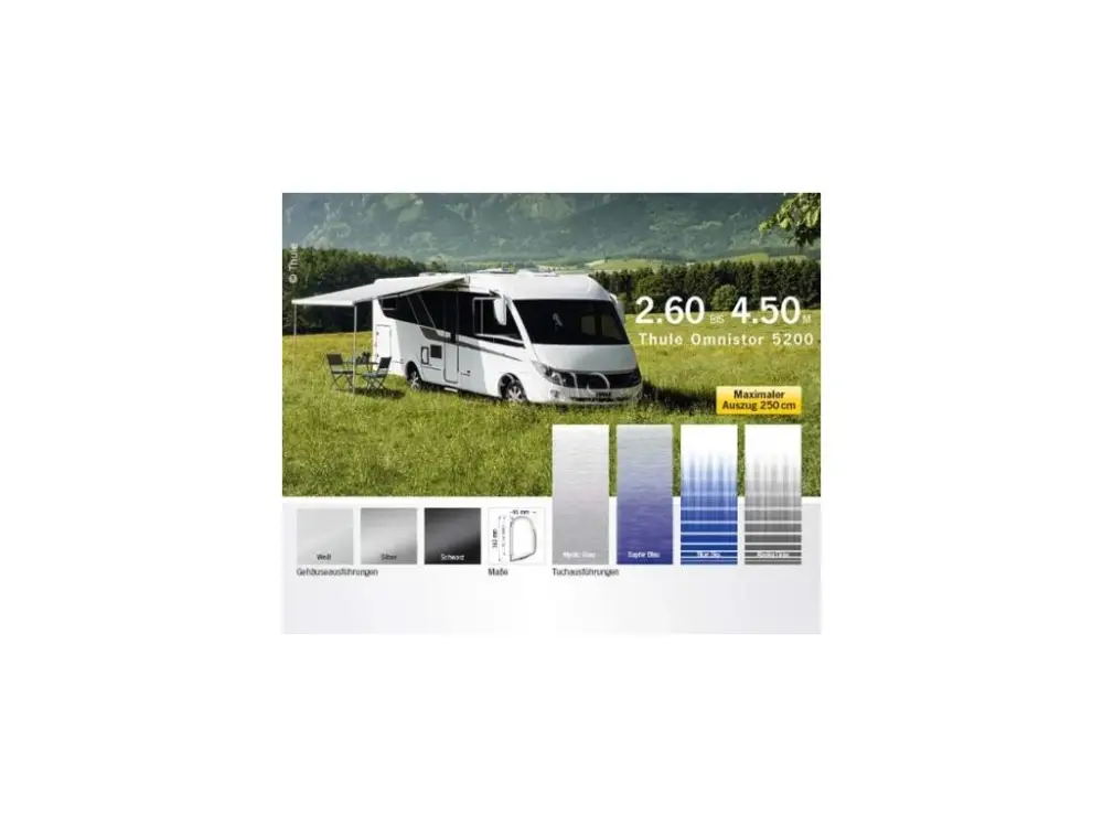 Levný Markýza Thule Omnistor5200 - antracit - plátno Mystic Grey