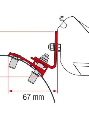 Adaptér pro minivany PSA na markýzy Fiamma F35PRO Ověřený