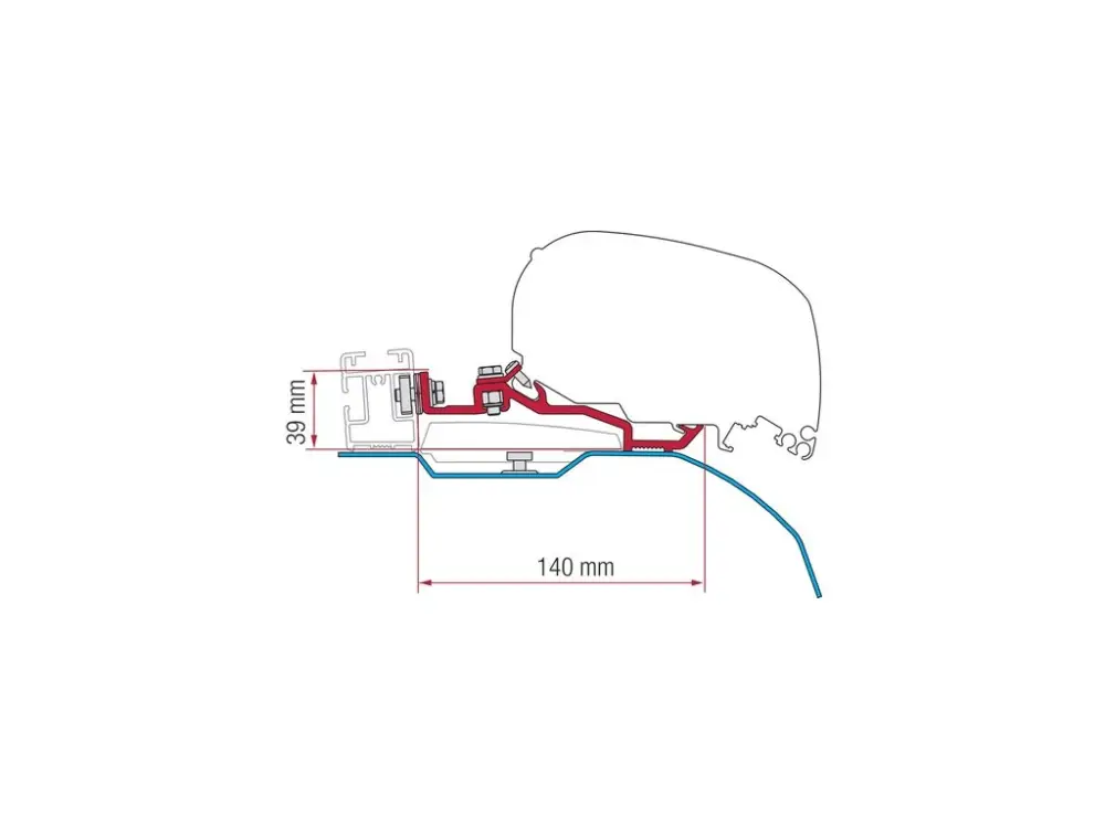 Kit Fiat Ducato Smart Clamp System pro markýzu F80 Hit Sezóny
