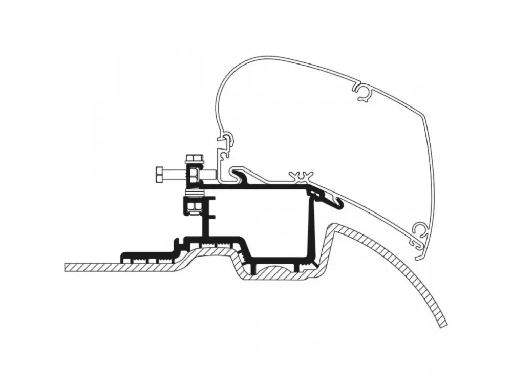 Adaptér pro MB Sprinter, VW Crafter na markýzy Thule Horká Nabídka