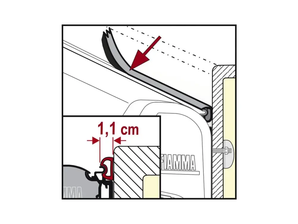 Těsnící páska proti zatékání vody Fiamma Rain Guard S Akční Cena