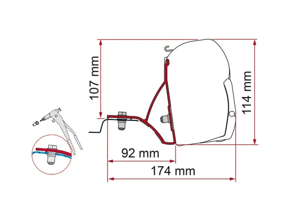 Top Prodej Adaptér Fiamma F45Spro Renault Trafic, Opel Vivaro, Nissan NV300, Fiat Talento od roku 2015